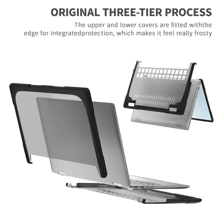 For HP ENVY X360-14 2024 TPU + PC Two-color Anti-fall Laptop Protective Case