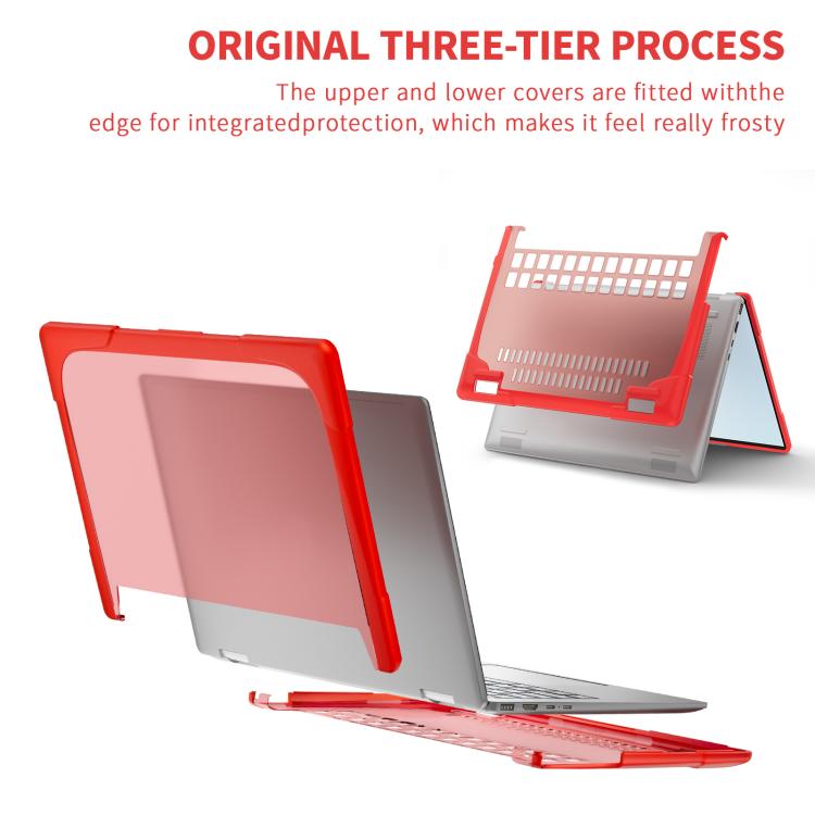 For HP ENVY X360-14 2024 TPU + PC Two-color Anti-fall Laptop Protective Case