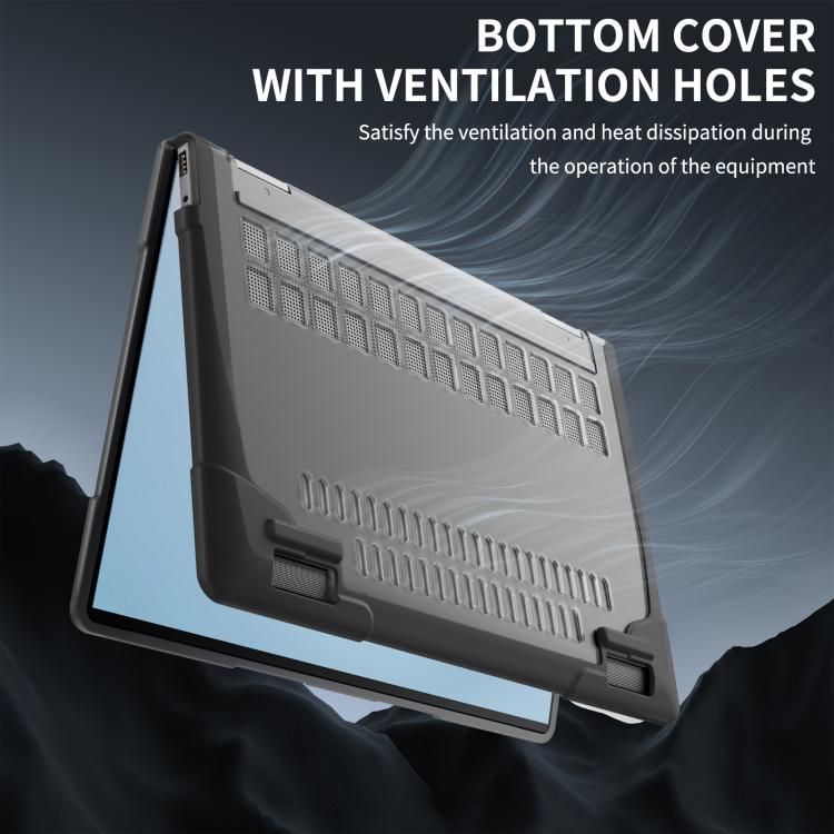 For HP ENVY X360-14 2024 TPU + PC Two-color Anti-fall Laptop Protective Case