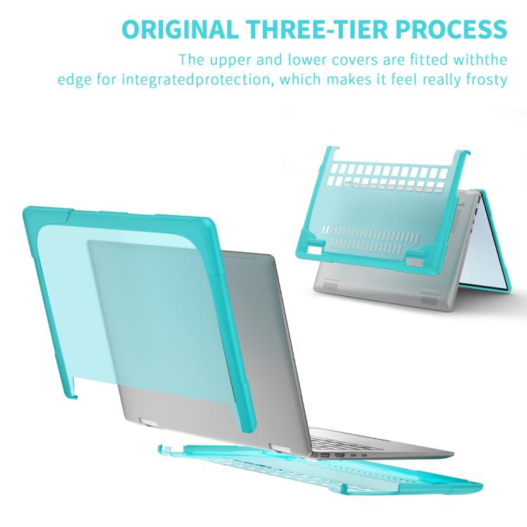 For HP ENVY X360-14 2024 TPU + PC Two-color Anti-fall Laptop Protective Case