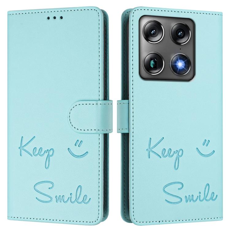 For Motorola Moto X70 Air Pro / Signature 5G Smile Embossing RFID Leather Phone Case