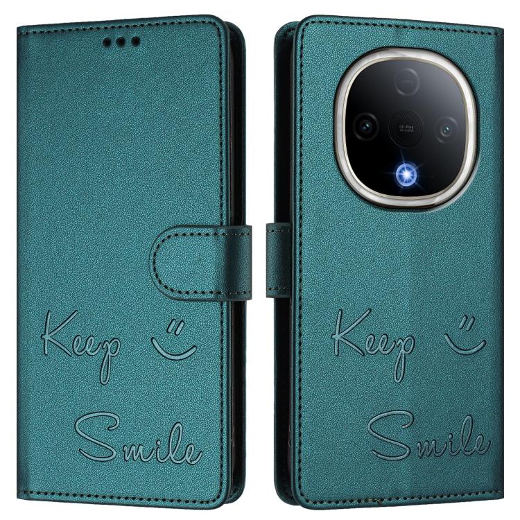 For vivo Y300 5G Smile Embossing RFID Leather Phone Case