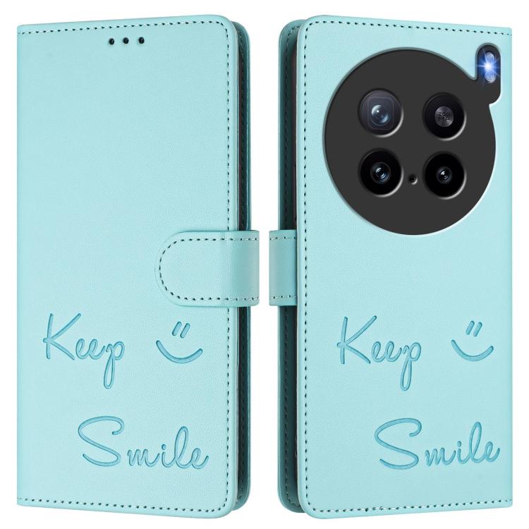 For vivo X200s 5G Smile Embossing RFID Leather Phone Case