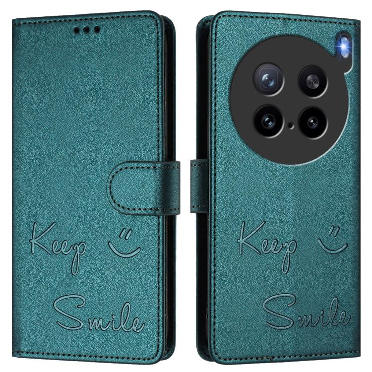 For vivo X200s 5G Smile Embossing RFID Leather Phone Case