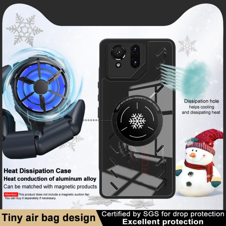 For Asus ROG Phone 9 / 9 Pro imak UX-9A Series Four-corner Airbag Shockproof Heat Dissipation Phone Case