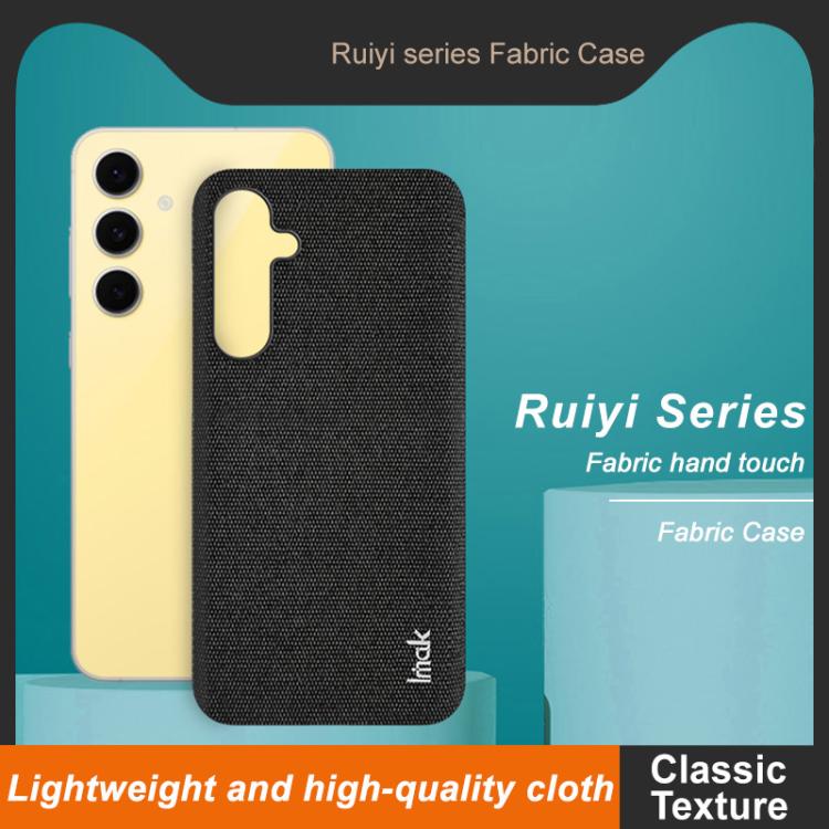 For Samsung Galaxy S24 FE 5G imak Ruiyi Series Cloth Texture PU + PC Phone Case