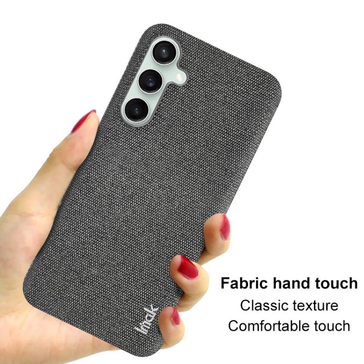 For Samsung Galaxy S24 FE 5G imak Ruiyi Series Cloth Texture PU + PC Phone Case