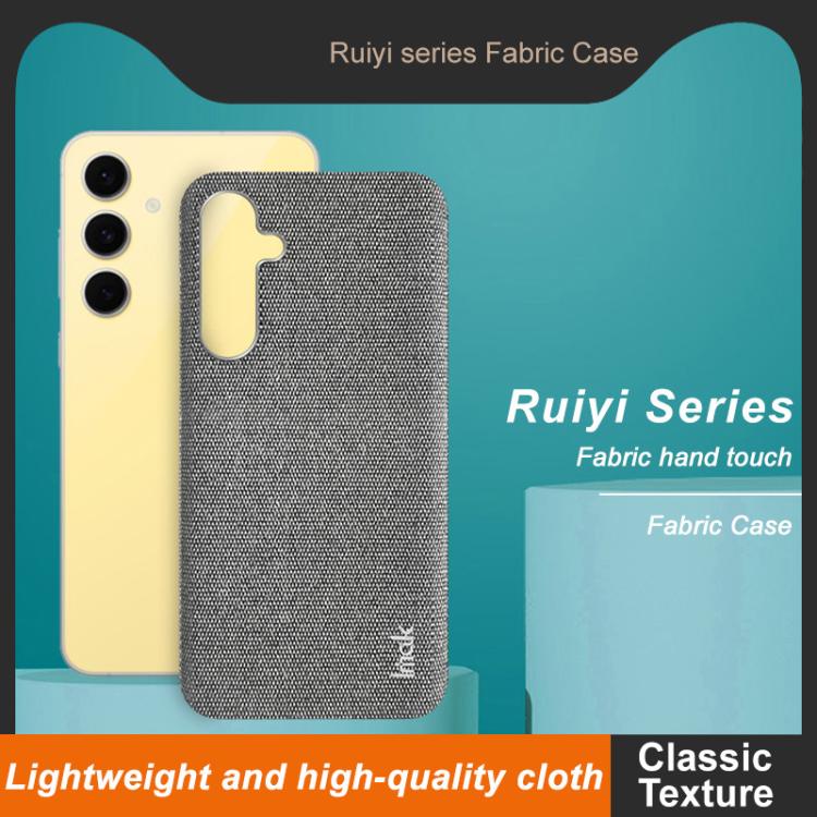 For Samsung Galaxy S24 FE 5G imak Ruiyi Series Cloth Texture PU + PC Phone Case