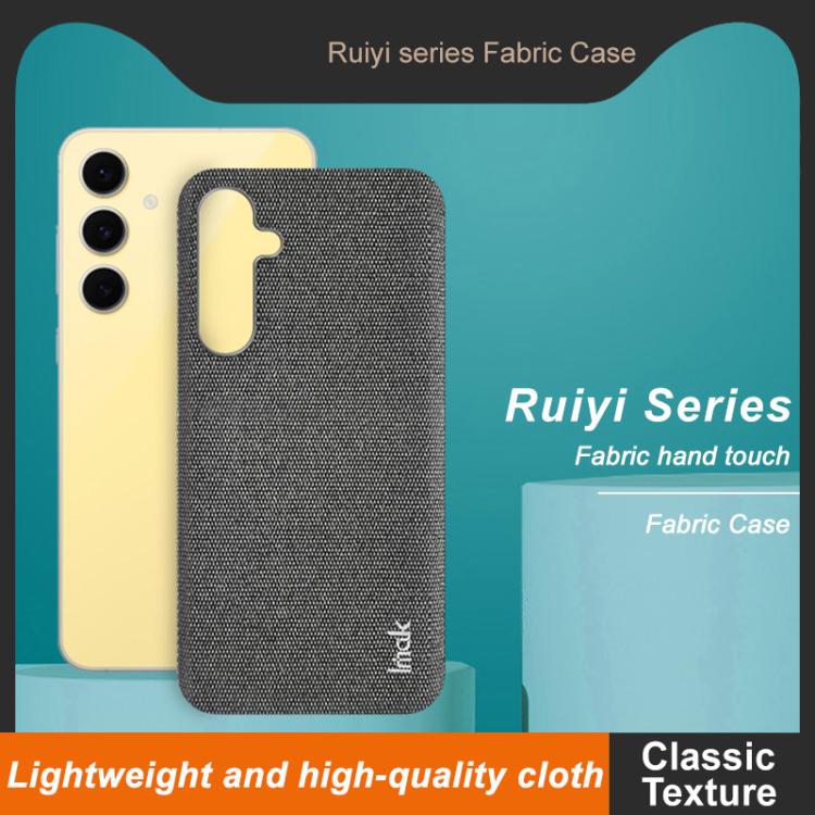 For Samsung Galaxy S24 FE 5G imak Ruiyi Series Cloth Texture PU + PC Phone Case