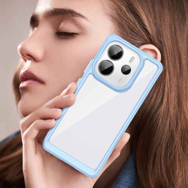For Redmi Note 14 4G 163.25mm Colorful Series Acrylic Hybrid TPU Phone Case
