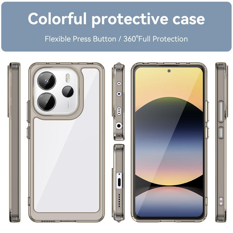 For Redmi Note 14 4G 163.25mm Colorful Series Acrylic Hybrid TPU Phone Case