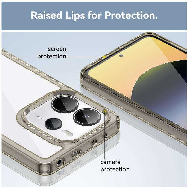 For Redmi Note 14 4G 163.25mm Colorful Series Acrylic Hybrid TPU Phone Case