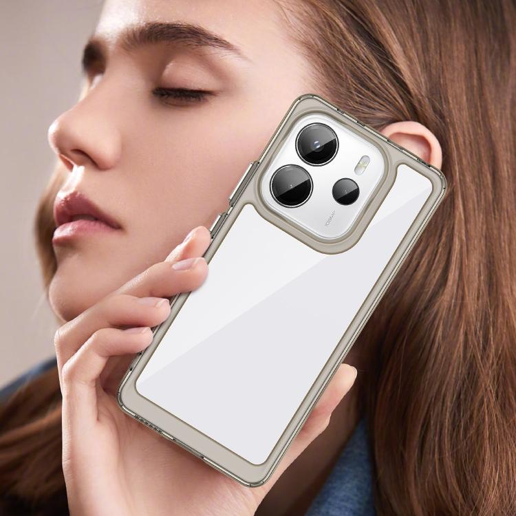 For Redmi Note 14 4G 163.25mm Colorful Series Acrylic Hybrid TPU Phone Case