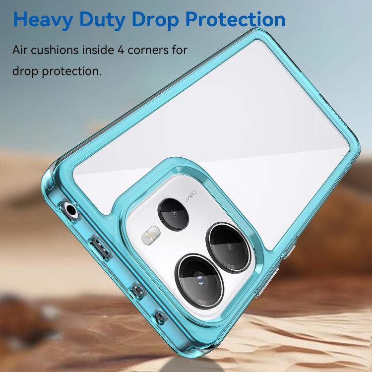 For Redmi Note 14 4G 163.25mm Colorful Series Acrylic Hybrid TPU Phone Case