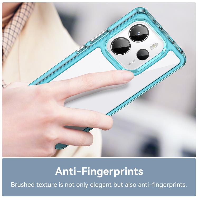 For Redmi Note 14 4G 163.25mm Colorful Series Acrylic Hybrid TPU Phone Case