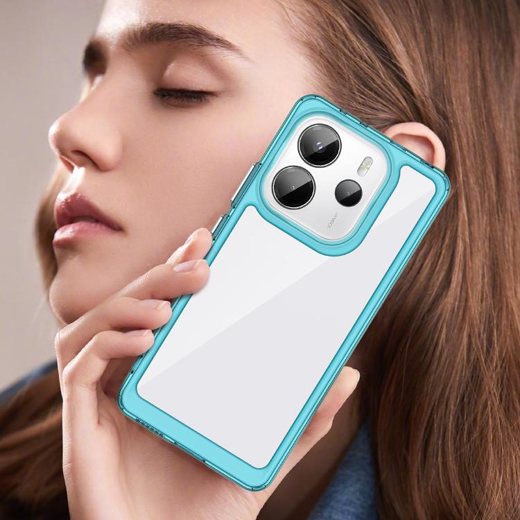 For Redmi Note 14 4G 163.25mm Colorful Series Acrylic Hybrid TPU Phone Case