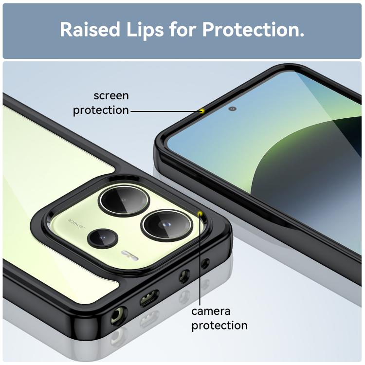 For Redmi Note 14 4G 164.84mm Colorful Series Acrylic Hybrid TPU Phone Case