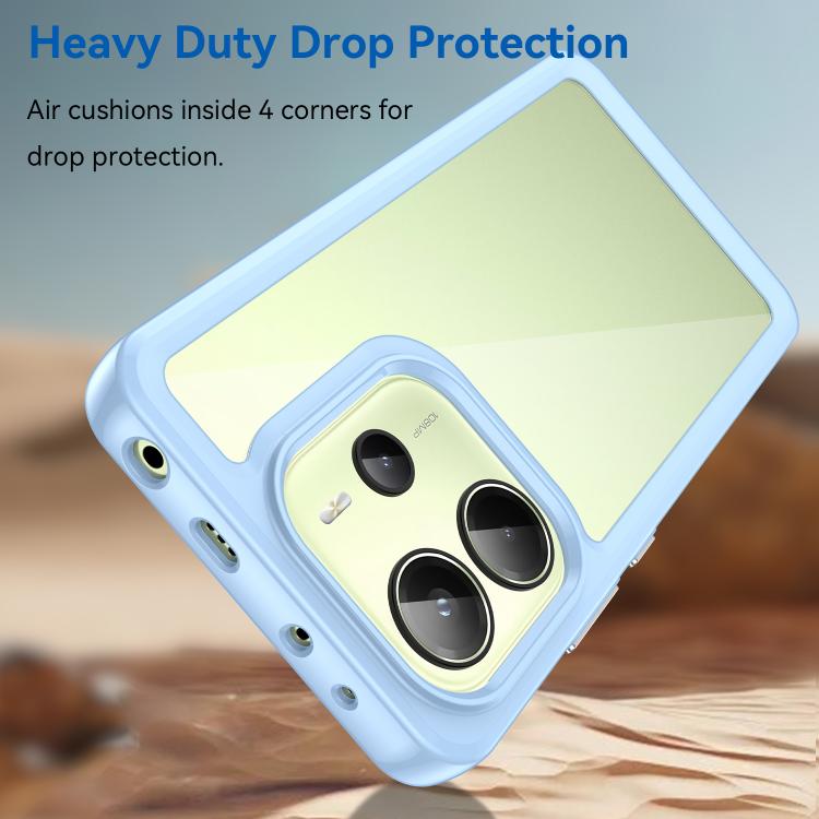 For Redmi Note 14 4G 164.84mm Colorful Series Acrylic Hybrid TPU Phone Case