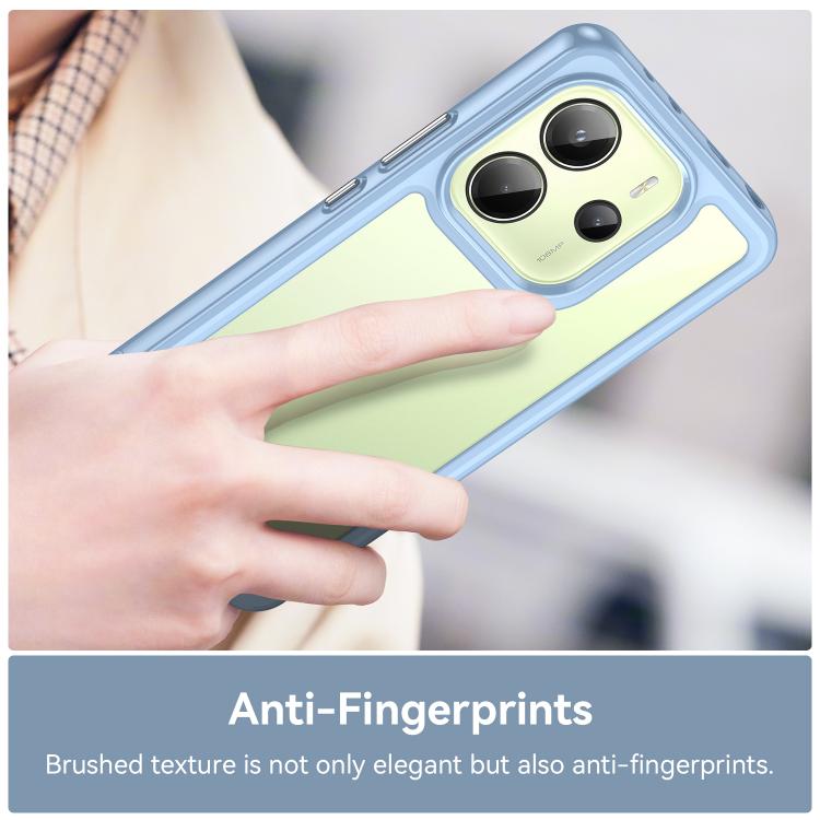 For Redmi Note 14 4G 164.84mm Colorful Series Acrylic Hybrid TPU Phone Case