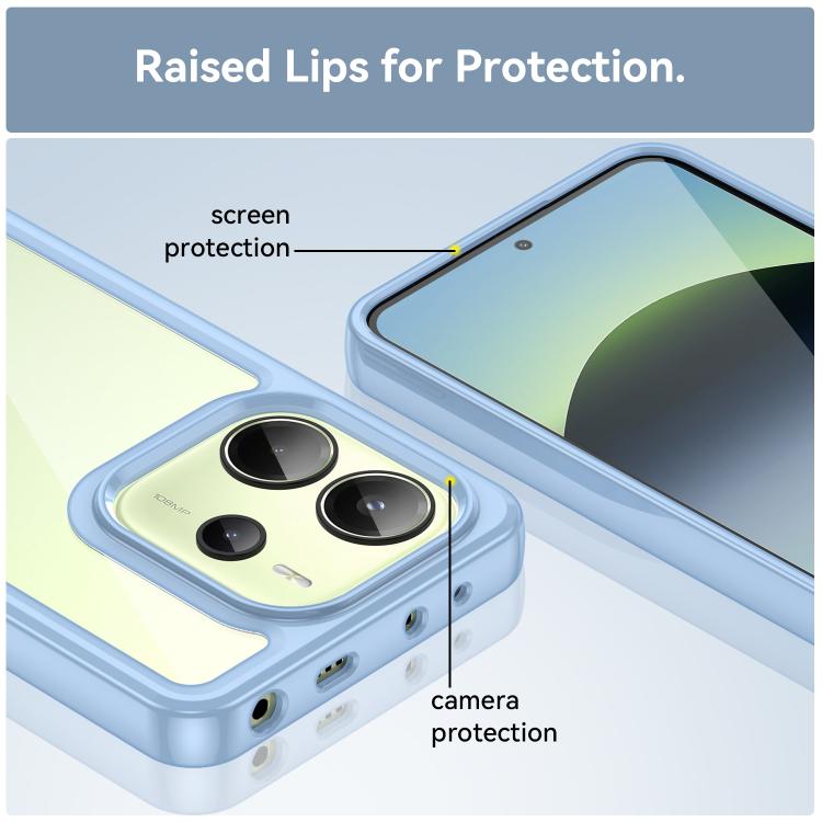 For Redmi Note 14 4G 164.84mm Colorful Series Acrylic Hybrid TPU Phone Case