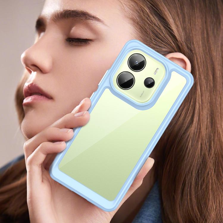 For Redmi Note 14 4G 164.84mm Colorful Series Acrylic Hybrid TPU Phone Case