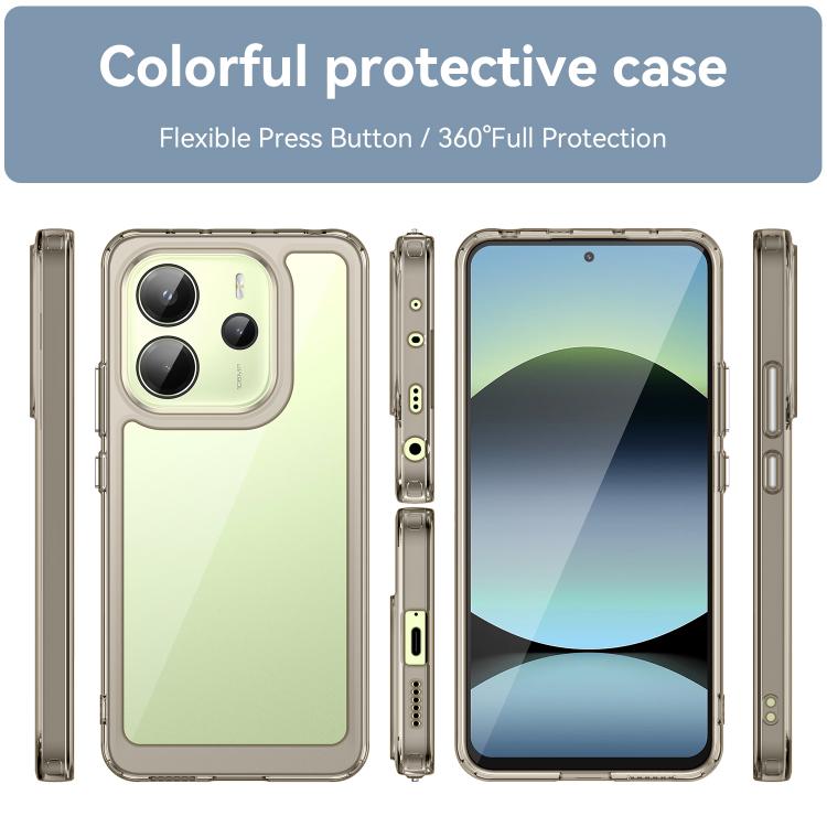 For Redmi Note 14 4G 164.84mm Colorful Series Acrylic Hybrid TPU Phone Case