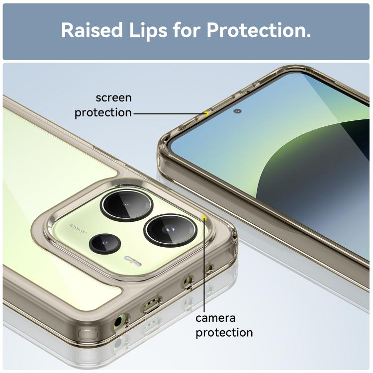 For Redmi Note 14 4G 164.84mm Colorful Series Acrylic Hybrid TPU Phone Case