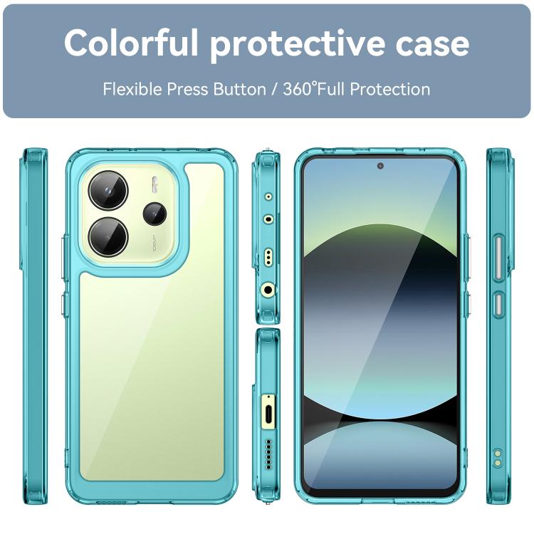 For Redmi Note 14 4G 164.84mm Colorful Series Acrylic Hybrid TPU Phone Case