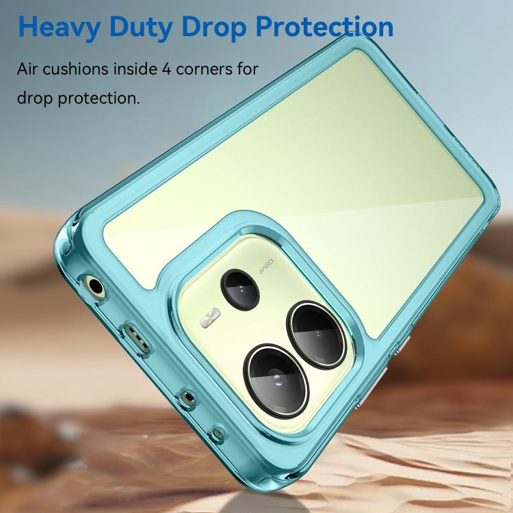 For Redmi Note 14 4G 164.84mm Colorful Series Acrylic Hybrid TPU Phone Case