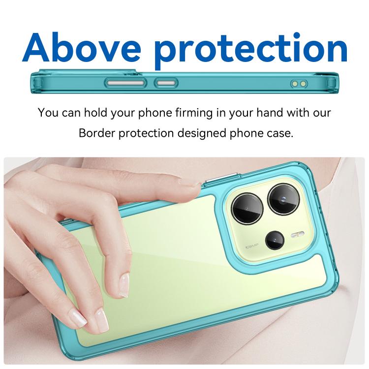 For Redmi Note 14 4G 164.84mm Colorful Series Acrylic Hybrid TPU Phone Case