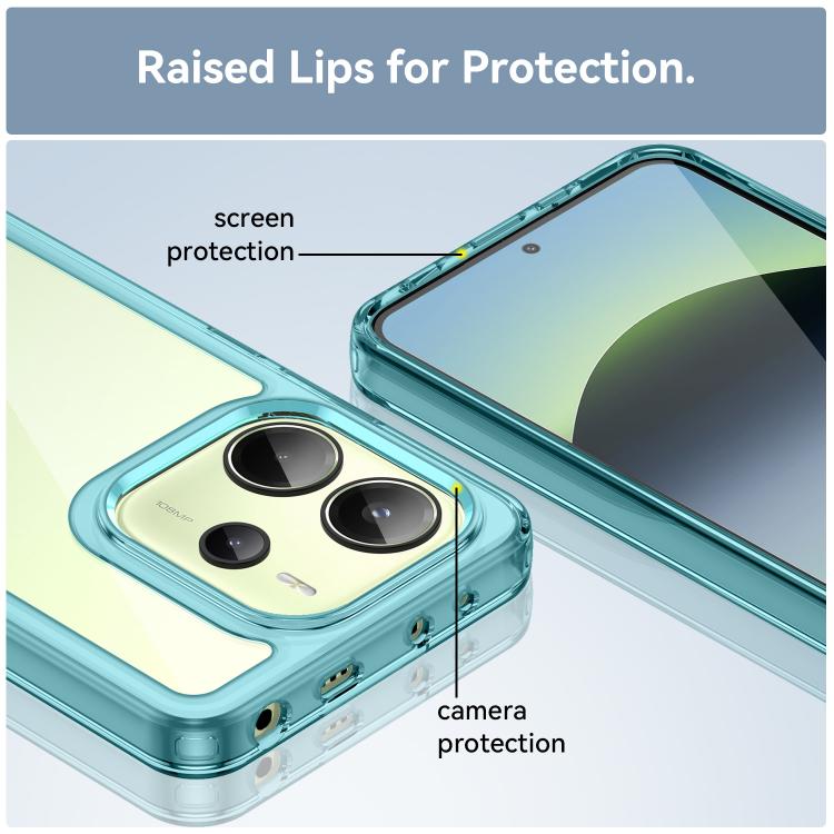 For Redmi Note 14 4G 164.84mm Colorful Series Acrylic Hybrid TPU Phone Case