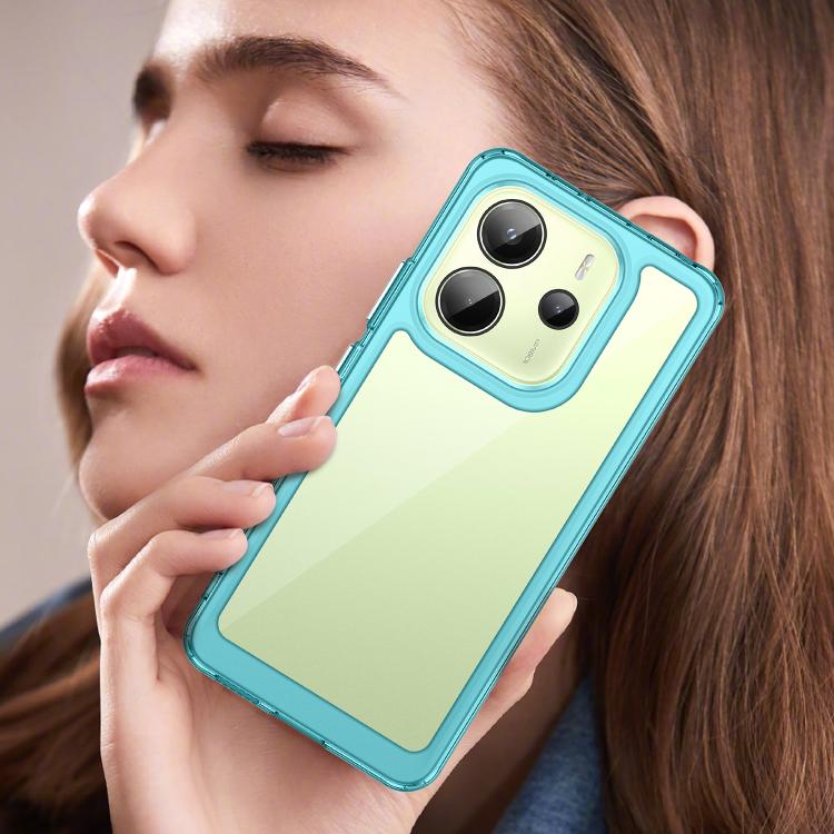 For Redmi Note 14 4G 164.84mm Colorful Series Acrylic Hybrid TPU Phone Case