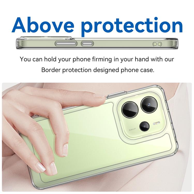 For Redmi Note 14 4G 164.84mm Colorful Series Acrylic Hybrid TPU Phone Case