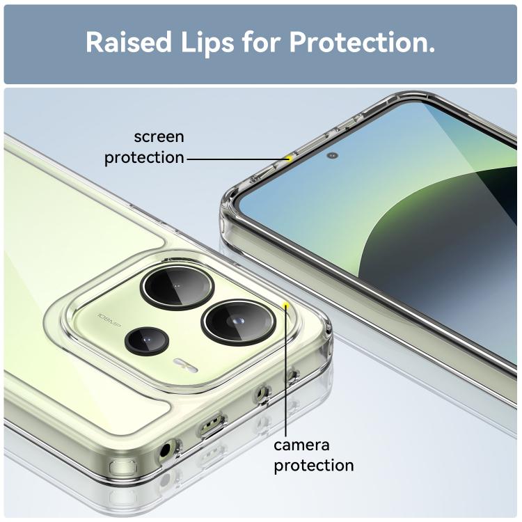 For Redmi Note 14 4G 164.84mm Colorful Series Acrylic Hybrid TPU Phone Case
