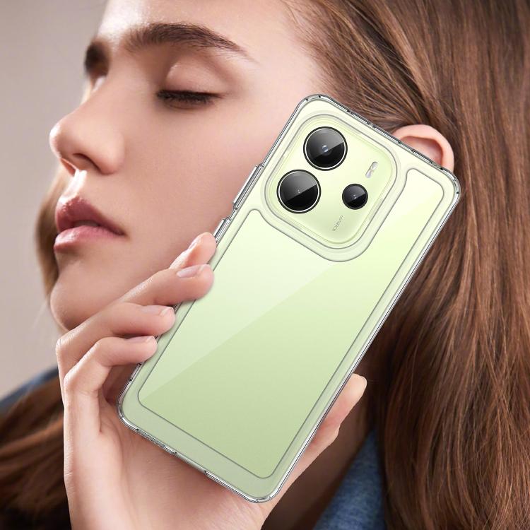 For Redmi Note 14 4G 164.84mm Colorful Series Acrylic Hybrid TPU Phone Case