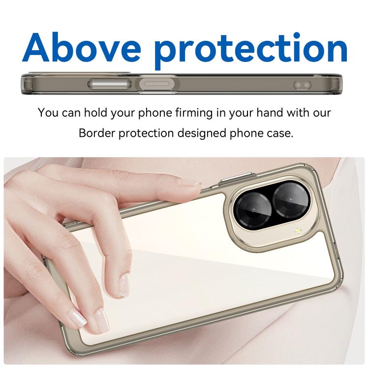 For Redmi A5 4G 171.7mm / Poco C71 Colorful Series Acrylic Hybrid TPU Phone Case