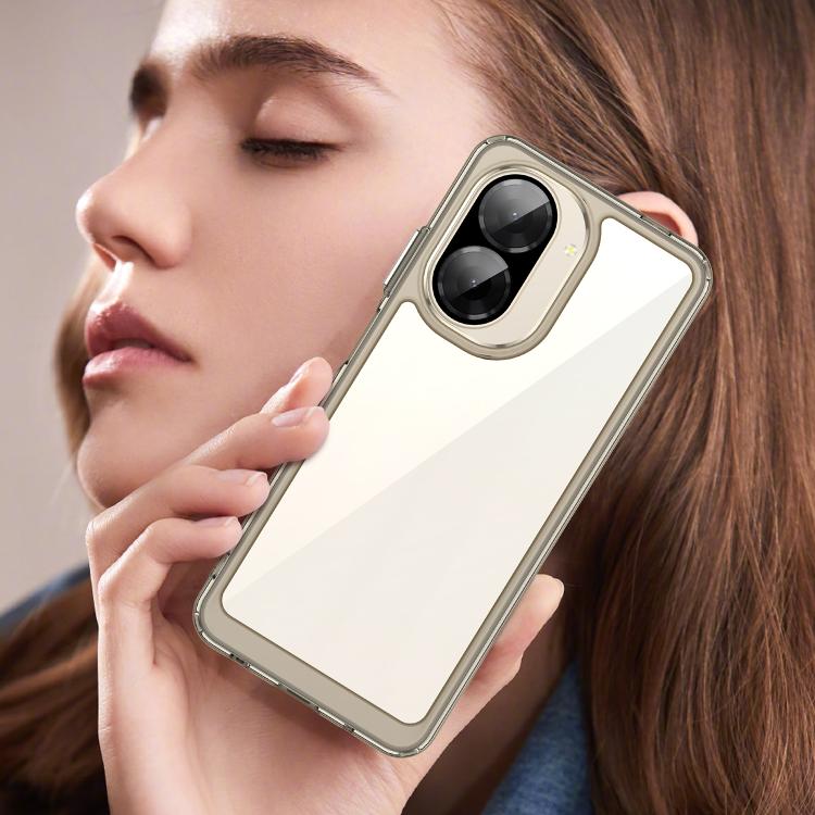 For Redmi A5 4G 171.7mm / Poco C71 Colorful Series Acrylic Hybrid TPU Phone Case