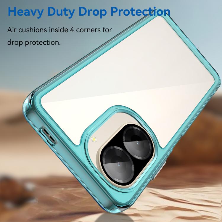 For Redmi A5 4G 171.7mm / Poco C71 Colorful Series Acrylic Hybrid TPU Phone Case