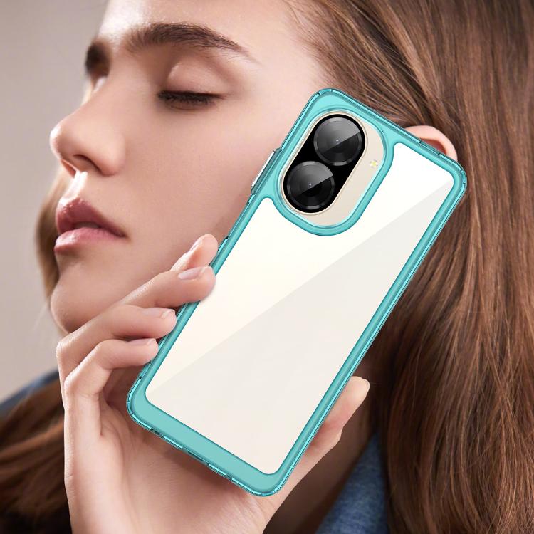 For Redmi A5 4G 171.7mm / Poco C71 Colorful Series Acrylic Hybrid TPU Phone Case