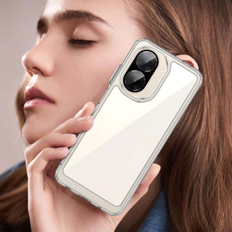 For Redmi A5 4G 171.7mm / Poco C71 Colorful Series Acrylic Hybrid TPU Phone Case