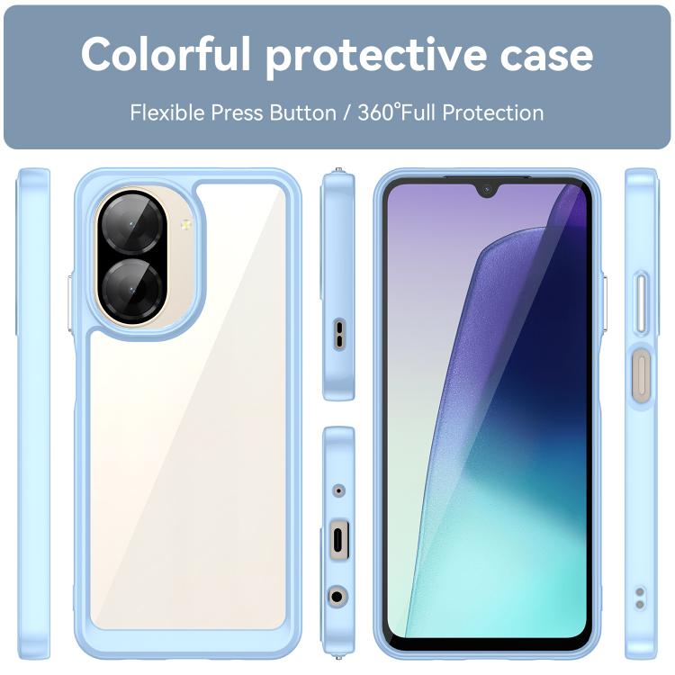 For Redmi A5 4G 173.3mm EU Colorful Series Acrylic Hybrid TPU Phone Case