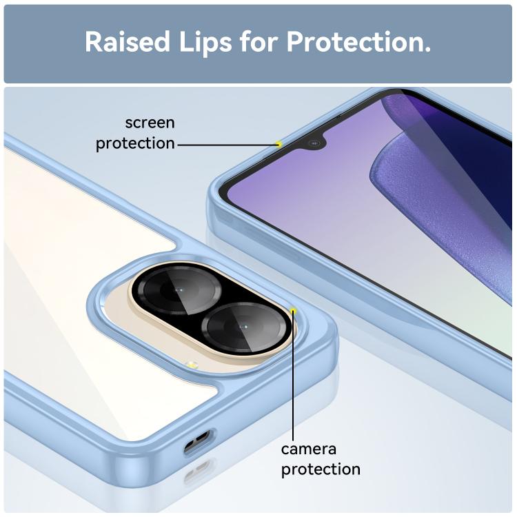 For Redmi A5 4G 173.3mm EU Colorful Series Acrylic Hybrid TPU Phone Case