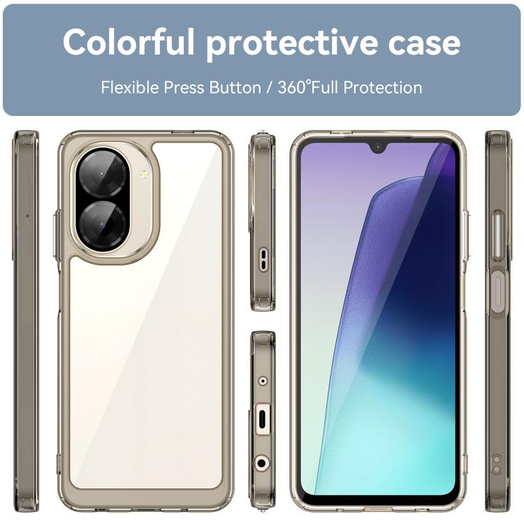 For Redmi A5 4G 173.3mm EU Colorful Series Acrylic Hybrid TPU Phone Case