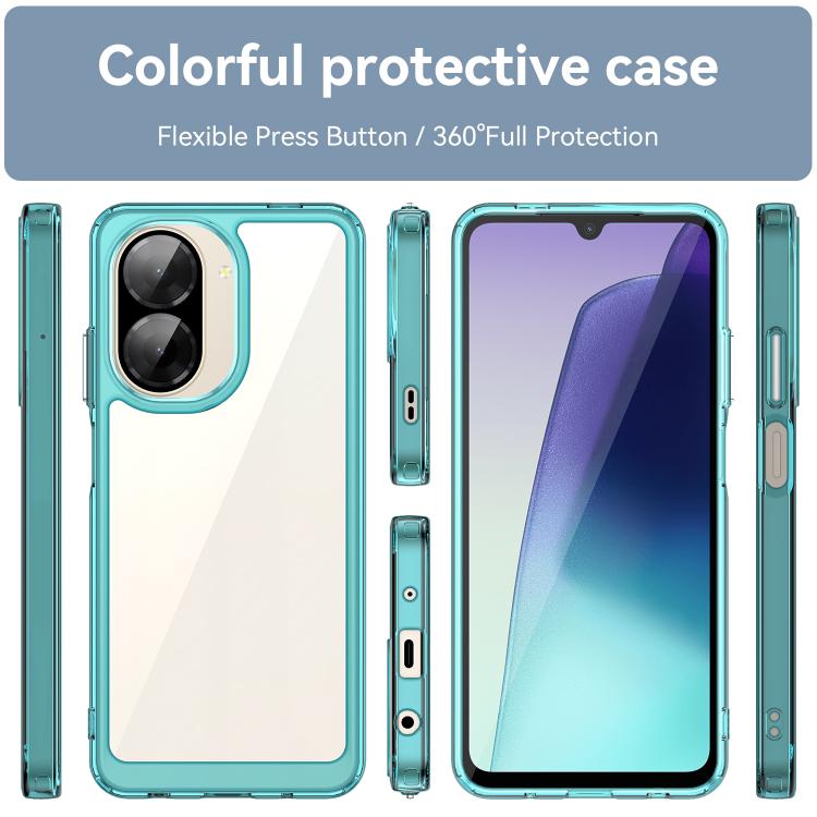 For Redmi A5 4G 173.3mm EU Colorful Series Acrylic Hybrid TPU Phone Case