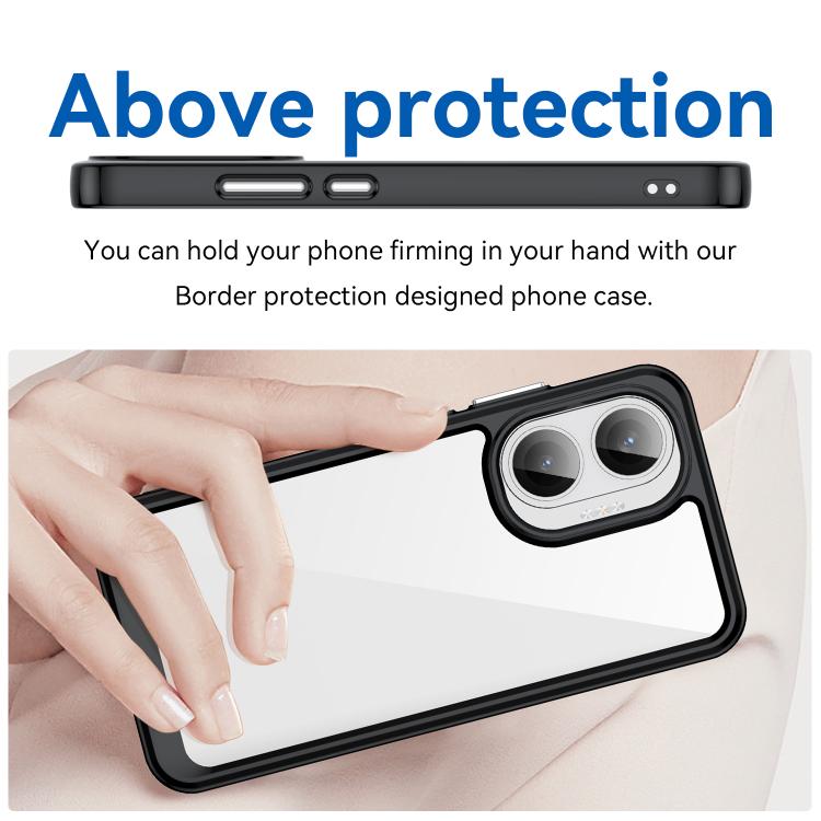For Redmi Turbo 4 Pro Colorful Series Acrylic Hybrid TPU Phone Case