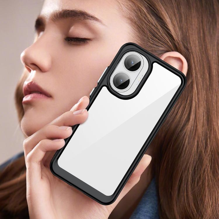 For Redmi Turbo 4 Pro Colorful Series Acrylic Hybrid TPU Phone Case