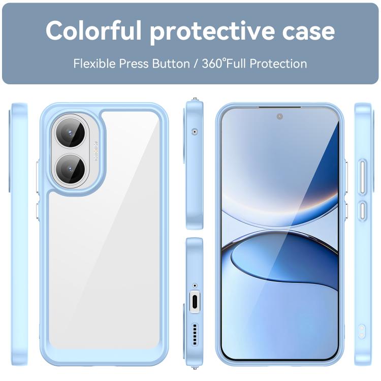 For Redmi Turbo 4 Pro Colorful Series Acrylic Hybrid TPU Phone Case