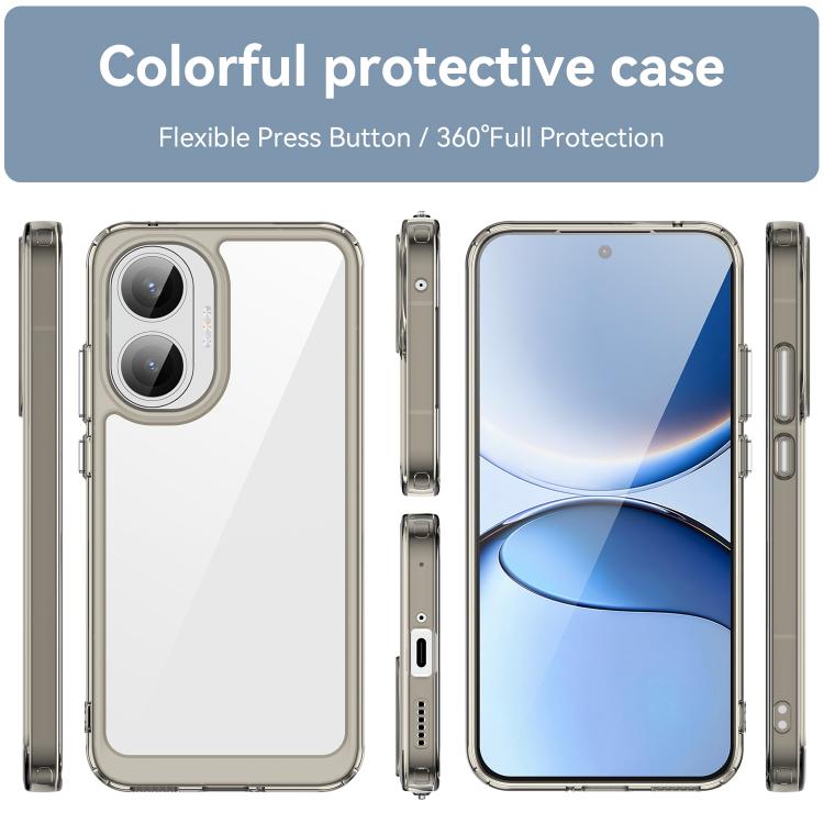 For Redmi Turbo 4 Pro Colorful Series Acrylic Hybrid TPU Phone Case