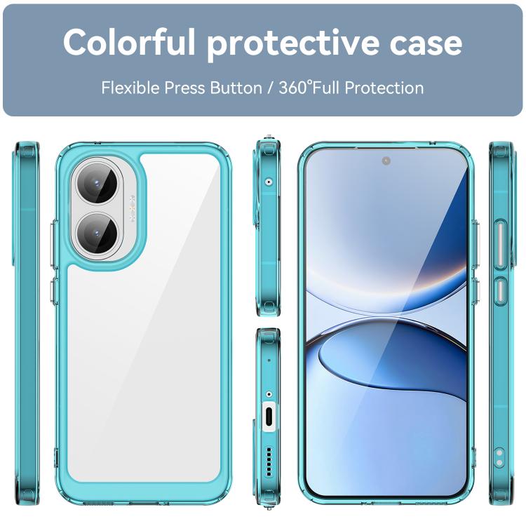 For Redmi Turbo 4 Pro Colorful Series Acrylic Hybrid TPU Phone Case