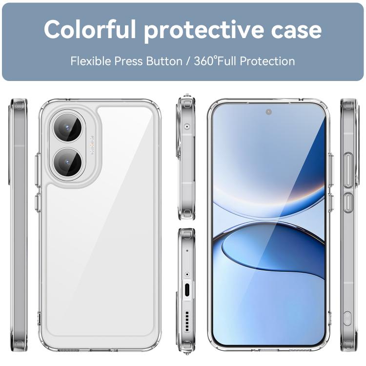 For Redmi Turbo 4 Pro Colorful Series Acrylic Hybrid TPU Phone Case
